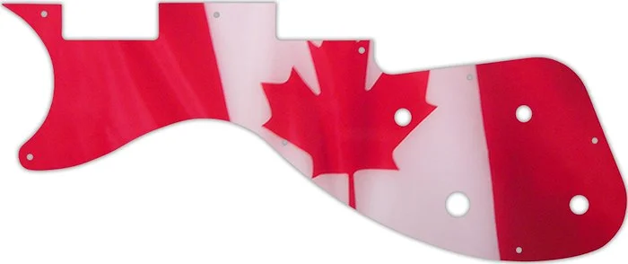 WD Custom Pickguard For Left Hand Gibson M2 S-Series Les Paul #G11 Canadian Flag Graphic