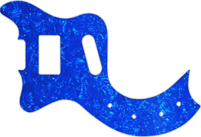 WD Custom Pickguard For Left Hand Gibson Marauder Deluxe #28BU Blue Pearl/White/Black/White