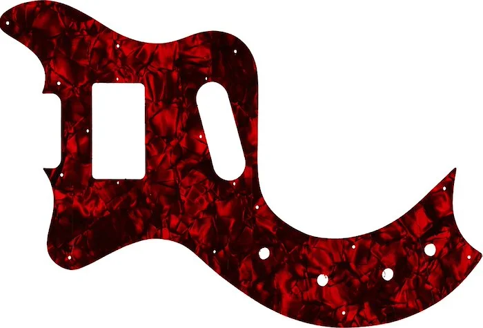 WD Custom Pickguard For Left Hand Gibson Marauder Deluxe #28DRP Dark Red Pearl/Black/White/Black