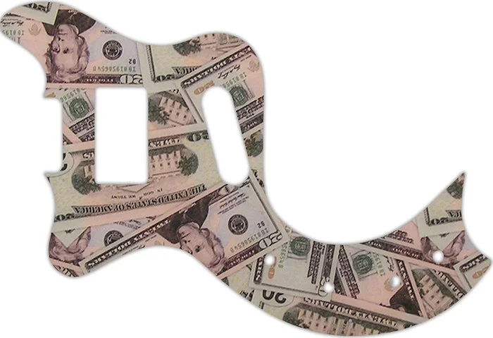 WD Custom Pickguard For Left Hand Gibson Marauder Deluxe #G16 Money Graphic