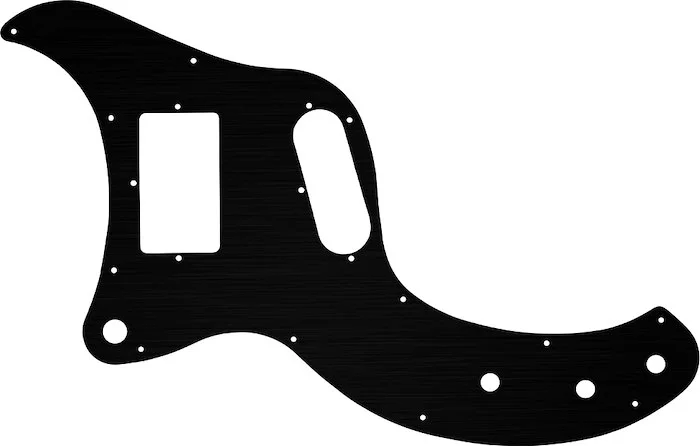 WD Custom Pickguard For Left Hand Gibson Marauder #27 Simulated Black Anodized