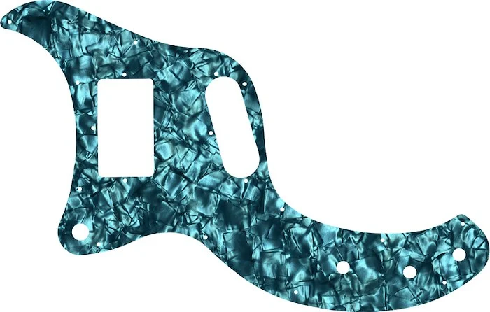 WD Custom Pickguard For Left Hand Gibson Marauder #28AQ Aqua Pearl/Black/White/Black