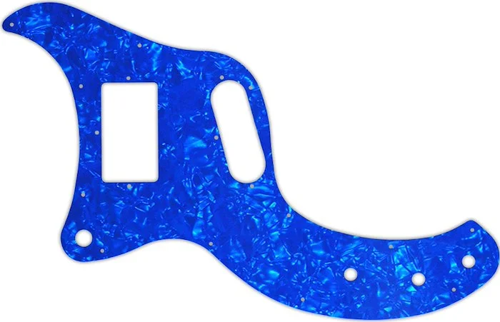 WD Custom Pickguard For Left Hand Gibson Marauder #28BU Blue Pearl/White/Black/White