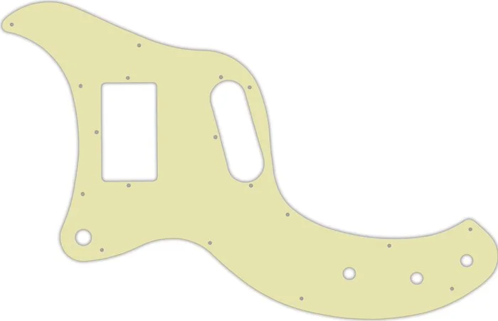 WD Custom Pickguard For Left Hand Gibson Marauder #34 Mint Green 3 Ply