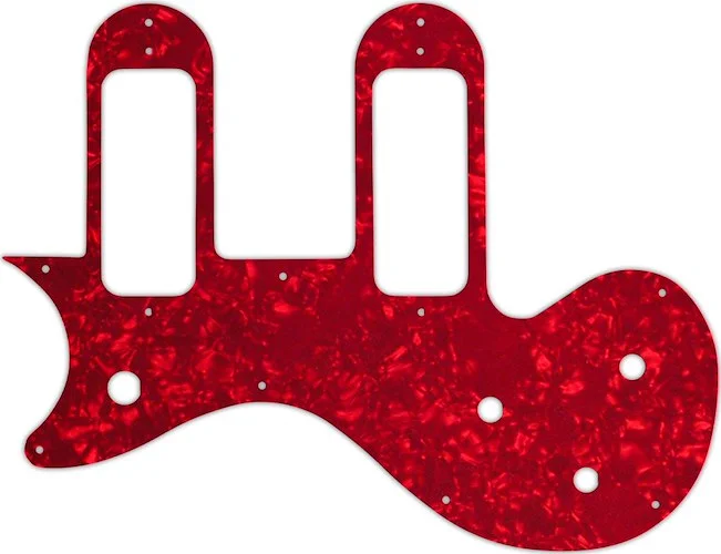 WD Custom Pickguard For Left Hand Gibson Melody Maker Special With P-90 Pickups #28R Red Pearl/White/Black/Whi