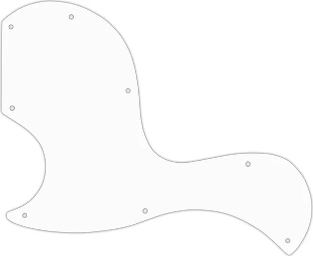 WD Custom Pickguard For Left Hand Gibson SG Junior #02 White