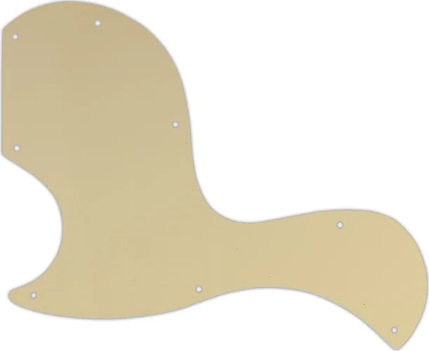 WD Custom Pickguard For Left Hand Gibson SG Junior #06T Cream Thin