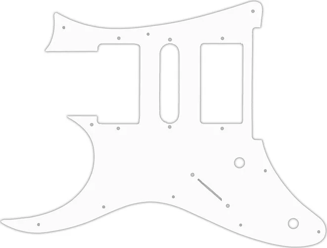 WD Custom Pickguard For Left Hand Ibanez 2009 RG350DX #02T White Thin