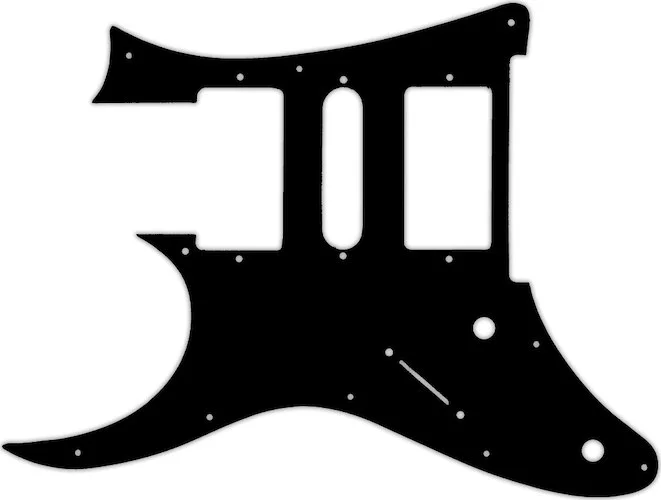 WD Custom Pickguard For Left Hand Ibanez 2009 RG350DX #03 Black/White/Black