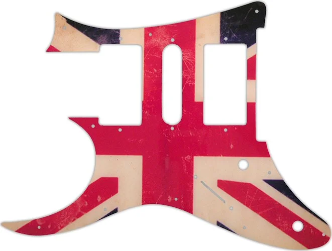 WD Custom Pickguard For Left Hand Ibanez 2009 RG350DX #G04 British Flag Relic Graphic