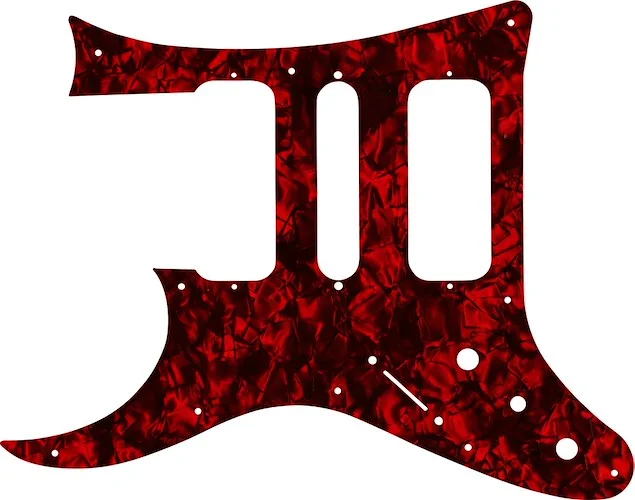 WD Custom Pickguard For Left Hand Ibanez 8 String TAM10 #28DRP Dark Red Pearl/Black/White/Black