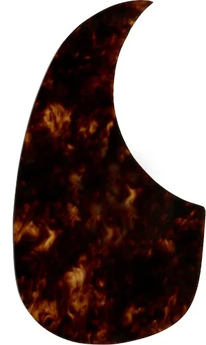 WD Custom Pickguard For Left Hand Left Hand Acoustic Guitars With Martin Style Tear-Drop Pickguard Dark Marble