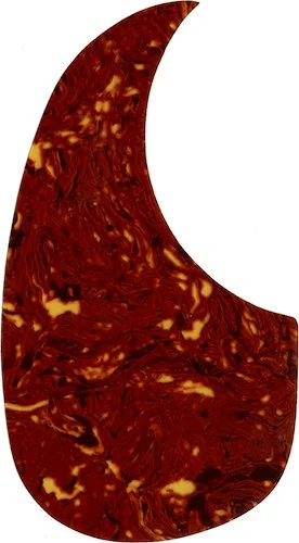 WD Custom Pickguard For Left Hand Left Hand Acoustic Guitars With Martin Style Tear-Drop Pickguard Tortoise