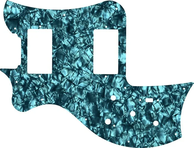 WD Custom Pickguard For Left Hand Maton Australia 2014 MS500 #28AQ Aqua Pearl/Black/White/Black