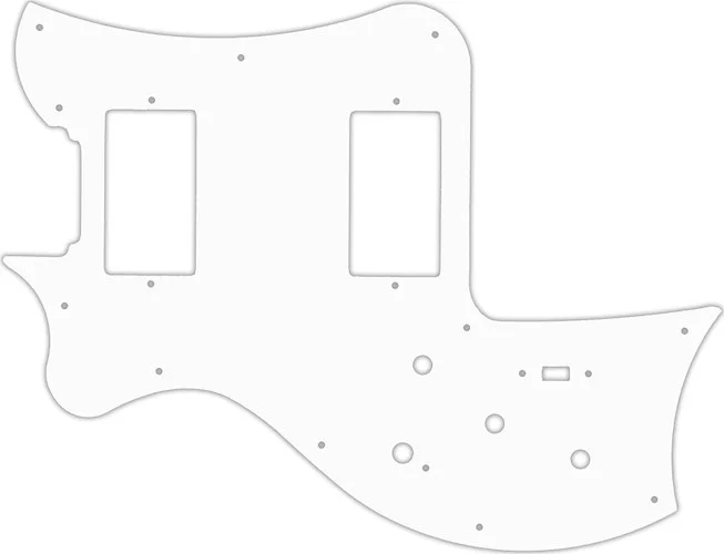 WD Custom Pickguard For Left Hand Maton Australia 2014 MS500 #02T White Thin