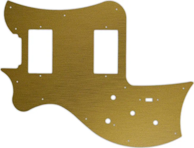 WD Custom Pickguard For Left Hand Maton Australia 2014 MS500 #14 Simulated Brushed Gold/Black PVC