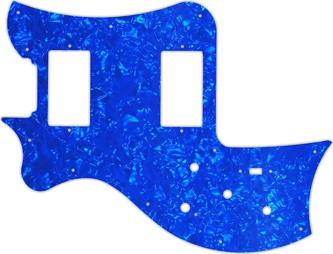 WD Custom Pickguard For Left Hand Maton Australia 2014 MS500 #28BU Blue Pearl/White/Black/White