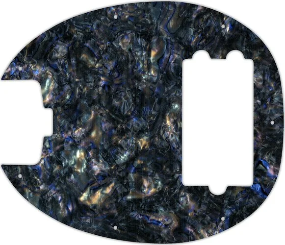 WD Custom Pickguard For Left Hand Music Man 2019 Short Scale StingRay Special #35 Black Abalone