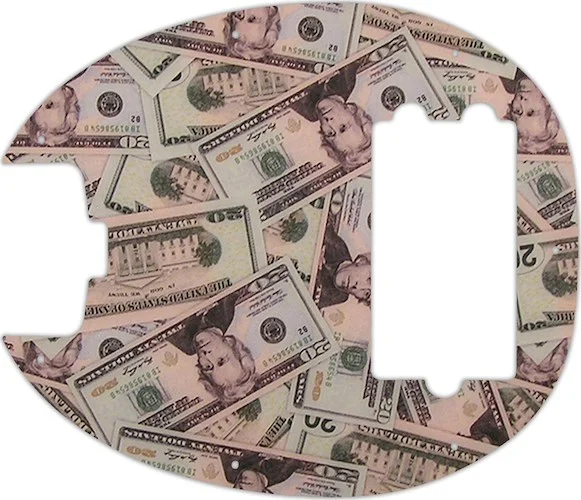 WD Custom Pickguard For Left Hand Music Man 2019 Short Scale StingRay Special #G16 Money Graphic