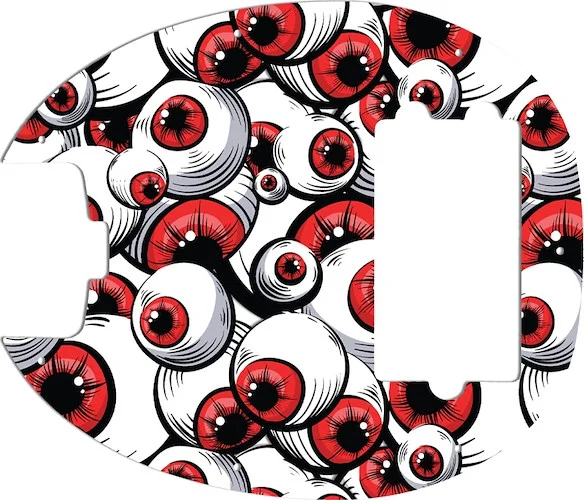 WD Custom Pickguard For Left Hand Music Man 2019 Short Scale StingRay Special #GHA01 Red Eye Graphic