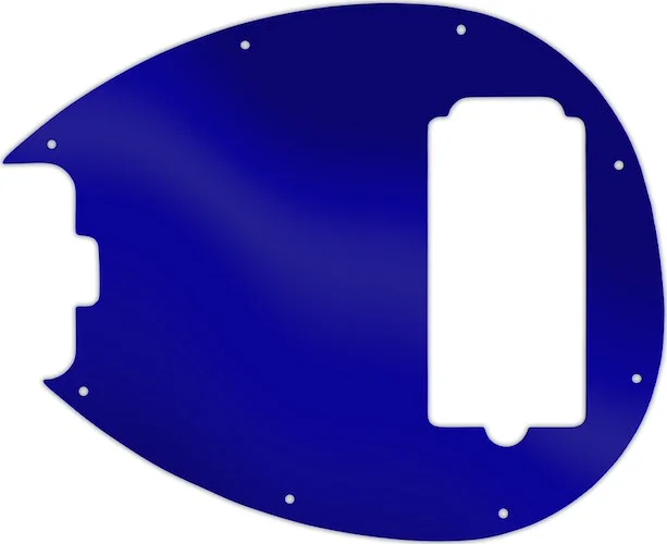 WD Custom Pickguard For Left Hand Music Man 5 String Sterling 5-H Bass #10DBU Dark Blue Mirror