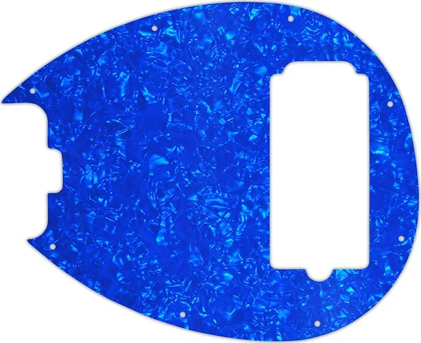 WD Custom Pickguard For Left Hand Music Man 5 String Sterling 5-H Bass #28BU Blue Pearl/White/Black/White
