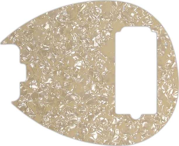 WD Custom Pickguard For Left Hand Music Man 5 String Sterling 5-H Bass #28C Cream Pearl/Cream/Black/Cream