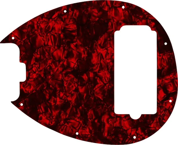 WD Custom Pickguard For Left Hand Music Man 5 String Sterling 5-H Bass #28DRP Dark Red Pearl/Black/White/Black