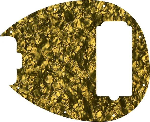 WD Custom Pickguard For Left Hand Music Man 5 String Sterling 5-H Bass #28GD Gold Pearl/Black/White/Black