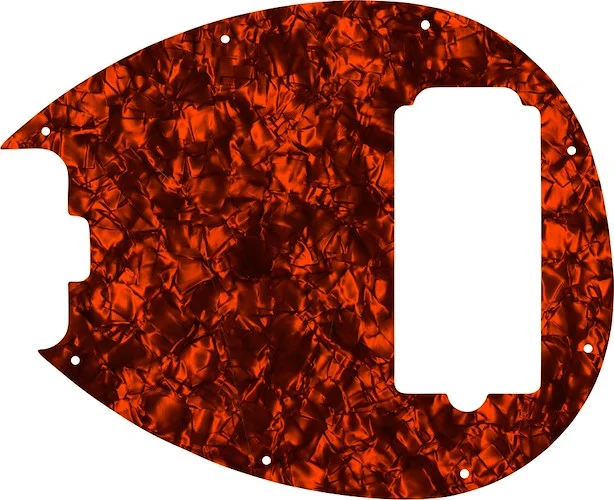 WD Custom Pickguard For Left Hand Music Man 5 String Sterling 5-H Bass #28OP Orange Pearl/Black/White/Black