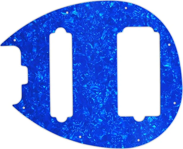 WD Custom Pickguard For Left Hand Music Man 5 String Sterling 5-HS Bass #28BU Blue Pearl/White/Black/White