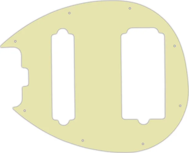 WD Custom Pickguard For Left Hand Music Man 5 String Sterling 5-HS Bass #34T Mint Green Thin