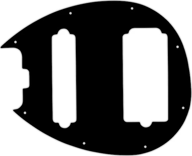 WD Custom Pickguard For Left Hand Music Man 5 String Sterling 5-HS Bass #39 Black/Black/Cream/Black