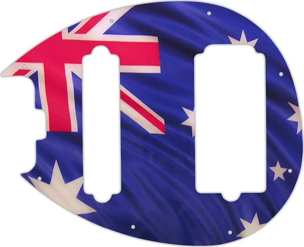 WD Custom Pickguard For Left Hand Music Man 5 String Sterling 5-HS Bass #G13 Aussie Flag Graphic