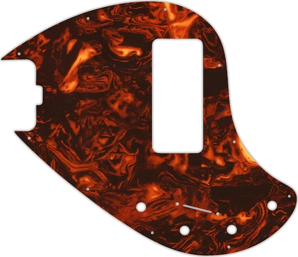 WD Custom Pickguard For Left Hand Music Man 5 String StingRay 5-H Through Neck Bass With Old Style Rounded Hum