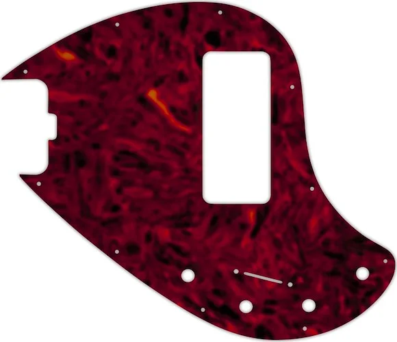 WD Custom Pickguard For Left Hand Music Man 5 String StingRay 5-H Through Neck Bass With Old Style Rounded Hum