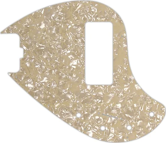 WD Custom Pickguard For Left Hand Music Man 5 String StingRay 5-H Through Neck Bass With Old Style Rounded Hum