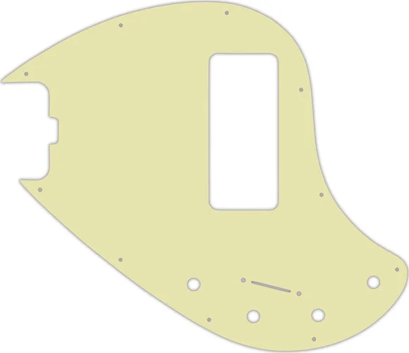 WD Custom Pickguard For Left Hand Music Man 5 String StingRay 5-H Through Neck Bass With Old Style Rounded Hum