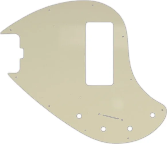 WD Custom Pickguard For Left Hand Music Man 5 String StingRay 5-H Through Neck Bass With Old Style Rounded Hum