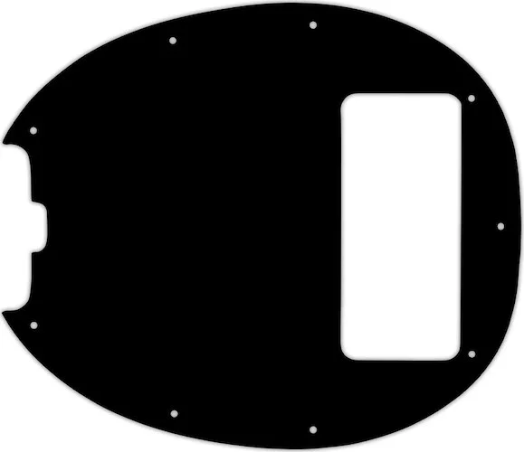 WD Custom Pickguard For Left Hand Music Man 5 String StingRay 5 Classic Bass #01T Black Thin