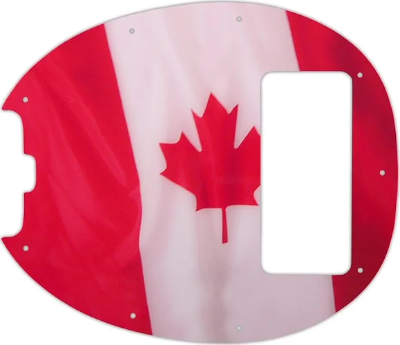 WD Custom Pickguard For Left Hand Music Man 5 String StingRay 5 Classic Bass #G11 Canadian Flag Graphic