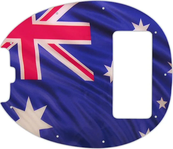 WD Custom Pickguard For Left Hand Music Man 5 String StingRay 5 Classic Bass #G13 Aussie Flag Graphic