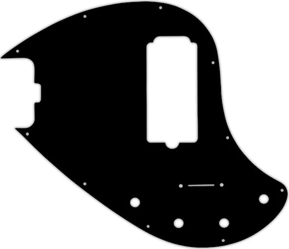 WD Custom Pickguard For Left Hand Music Man 5 String StingRay 5-H Through Neck Bass #03 Black/White/Black