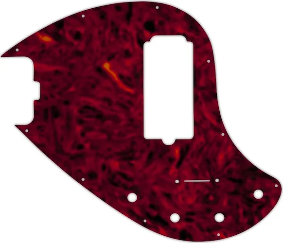 WD Custom Pickguard For Left Hand Music Man 5 String StingRay 5-H Through Neck Bass #05T Tortoise Shell Solid 
