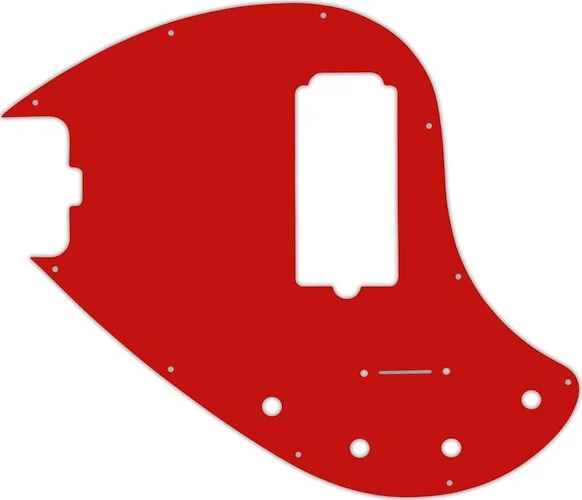 WD Custom Pickguard For Left Hand Music Man 5 String StingRay 5-H Through Neck Bass #07 Red/White/Red