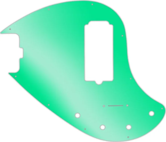 WD Custom Pickguard For Left Hand Music Man 5 String StingRay 5-H Through Neck Bass #10GR Green Mirror