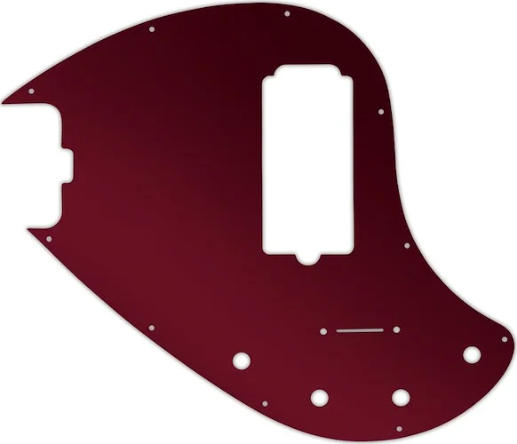 WD Custom Pickguard For Left Hand Music Man 5 String StingRay 5-H Through Neck Bass #10R Red Mirror