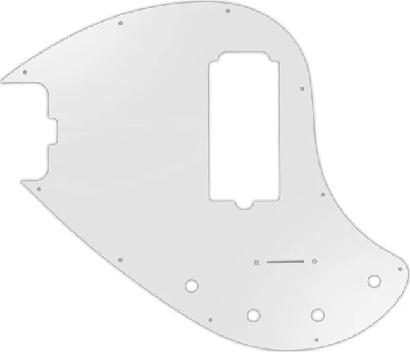 WD Custom Pickguard For Left Hand Music Man 5 String StingRay 5-H Through Neck Bass #22 Translucent Milk White