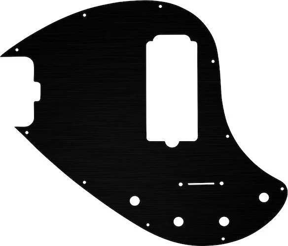 WD Custom Pickguard For Left Hand Music Man 5 String StingRay 5-H Through Neck Bass #27T Simulated Black Anodi