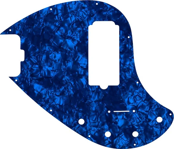 WD Custom Pickguard For Left Hand Music Man 5 String StingRay 5-H Through Neck Bass #28DBP Dark Blue Pearl/Black/White/Black